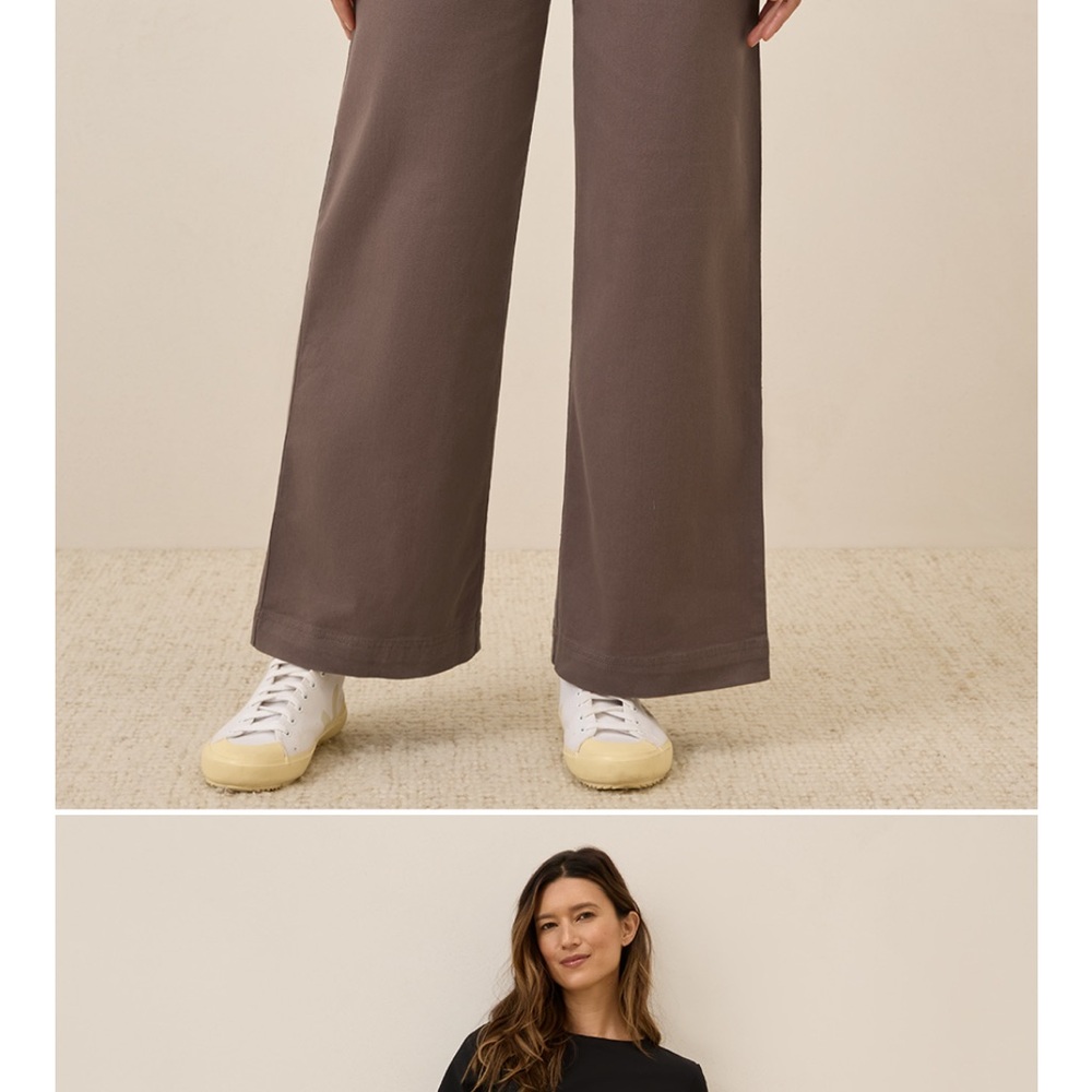 Pact Storm Wide-Leg Pants High-Rise Relaxed Fit